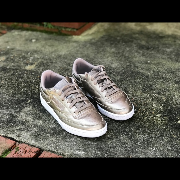 reebok club c melted metal